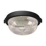 Struhm plafonnier tanche pour ampoule e27 noir