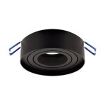 Struhm spot encastrable orientable noir pour ampoule gu10