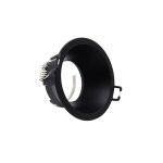 Silamp support encastrable spot rond noir mat pour ampoule gu10