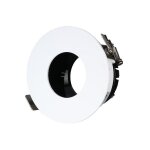 Optonica support spot aluminium gu10 led rond blanc orientable �83 mm