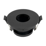 Optonica support spot aluminium gu10 led rond noir orientable �83 mm