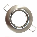 Silamp support spot encastrable gu10 led orientable rond inox