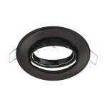 Struhm support spot encastrable gu10 led orientable rond noir