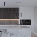 Sollux suspension 3 lampes noir pour ampoules gu10