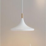 Jja suspension blanche cne mtal et pin