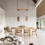 Sollux suspension bois g�om�trique design pour ampoule e27