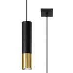 Sollux suspension lampe noir or pour ampoule gu10