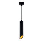 Optonica suspension luminaire biseaute gu10 ip20 30cm noir / or