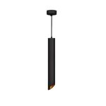 Optonica suspension luminaire biseaute gu10 ip20 50cm noir / or