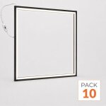 Tsong dalle led cadre lumineux cct 60x60 36w - cadre noir - pack de 10