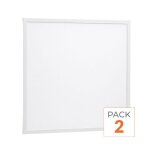 Tsong panneau led 36w 60x60 blanc dimmable 110lm / w avec d�tecteur de mouvement - pack de 2 - blanc ...