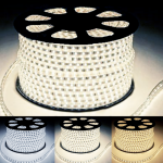 Tsong ruban led 220v recoupable 50m ip65 2835 120led / m - blanc neutre 4000k - 5500k
