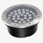 Tsong spot led ext�rieur encastrable ip67 24v sol 36w 45� - blanc chaud 2300k - 3500k