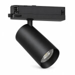 Tsong spot led sur rail cob triphas� 10w 36� noir philips - garantie 5 ans - blanc chaud 2300k - 3500k ...