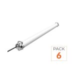 Unicorn lite pack de 6 - r�glette led �tanche 120cm 40w ip69k - garantie 5 ans - blanc neutre 4000k - ...