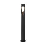 Vtac borne ext�rieure led 6w colonne noir ip65 80cm - blanc chaud (2300k - 3500k)