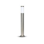 Vtac borne de jardin acier inoxydable 80cm ip44 pour ampoule e27
