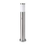 Vtac borne de jardin acier inoxydable avec dtecteur 80cm ip44 pour ampoule e27