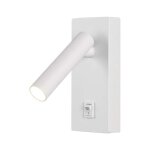 Vtac lampe murale 2w avec interrupteur blanc - blanc chaud 2300k - 3500k