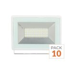 Vtac projecteur led ext�rieur 50w ip65 blanc ik06 (pack de 10) - blanc neutre 4000k - 5500k