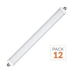 Vtac pack de 12 - r�glette led �tanche 120cm 36w ip65 120lm / w interconnectable - blanc froid 6000k ...