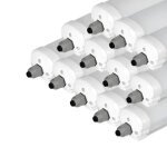 Vtac rglette led tanche 150cm 48w ip65 120lm / w interconnectable (pack de 12) - blanc froid 6000k ...
