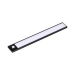 Vtac r�glette led rechargeable usb 40cm 2w noire avec d�tecteur de mouvement - blanc chaud 2300k - 3500k ...