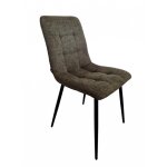 Lot 2 chaises de cuisine garnie design lisboa tissu vert