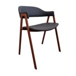 Lot de 6 fauteuil industriel similicuir arca rouille et gris