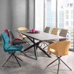 Table en c�ramique laforce a avec allonge centrale