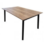 Table de salle a manger extensible victoria ch�ne fonc�