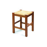 Tabouret bas bois 45 cm rustica