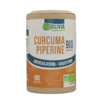 Curcuma piperine bio - 180 gélules végétales de 300 mg Curcuma piperine bio - 180 gélules végétales de 300 mg