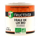 Huile de lin bio - 60 capsules de 270 mg