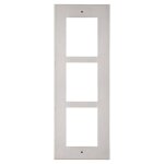2n italia cadre d'encastrement 2n pour panneaux ip / lte verso 3 modules nickel 9155013