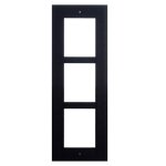 2n italia cadre d'encastrement 2n pour platines de rue ip / lte verso 3 modules noir 9155013b