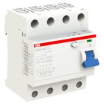 Abb disjoncteur  courant rsiduel pur 4 ples 40a 30ma type ac f204 4 modules f427813