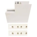 Angle 90 degrs intrieur klik klak marino cristal 125 mm blanc 41139