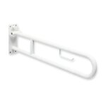 Barre d'appui rabattable pour toilettes handicaps gedy fortis blanc 6466 - 02