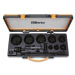 Beta composition de scies trpans et accessoires pour lectriciens en coffret mtallique 004500313