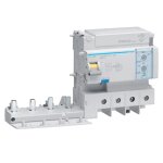 Bloc différentiel hager 4p 125a réglable ac 6 modules btc480e Bloc différentiel hager 4p 125a réglable ac 6 modules btc480e