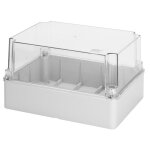 Boîte gewiss externe avec couvercle transparent 240x190x160 gw44438 Boîte gewiss externe avec couvercle transparent 240x190x160 gw44438