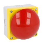 Bouton - poussoir rouge palm lovato avec dclenchement par traction no nc lp9p11r