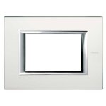 Bticino axolute plaque 3 modules miroir acidé ha4803vsa Bticino axolute plaque 3 modules miroir acidé ha4803vsa