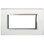 Bticino axolute plaque 4 modules miroir acidé ha4804vsa Bticino axolute plaque 4 modules miroir acidé ha4804vsa