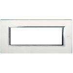 Bticino axolute plaque 6 modules miroir acidé ha4806vsa Bticino axolute plaque 6 modules miroir acidé ha4806vsa