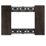 Bticino living now 3 modules de couleur en bois de noyer ka4803lg Bticino living now 3 modules de couleur en bois de noyer ka4803lg