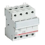 Bticino sectionneur porte - fusible 3p + n 32a 500v 4 modules f323n