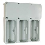 Cadre aveugle palazzoli avec 3 prises verticales ip66 579723 Cadre aveugle palazzoli avec 3 prises verticales ip66 579723