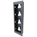 Cadre d'encastrement comelit 4 modules pour le panneau  boutons ultra ut9164